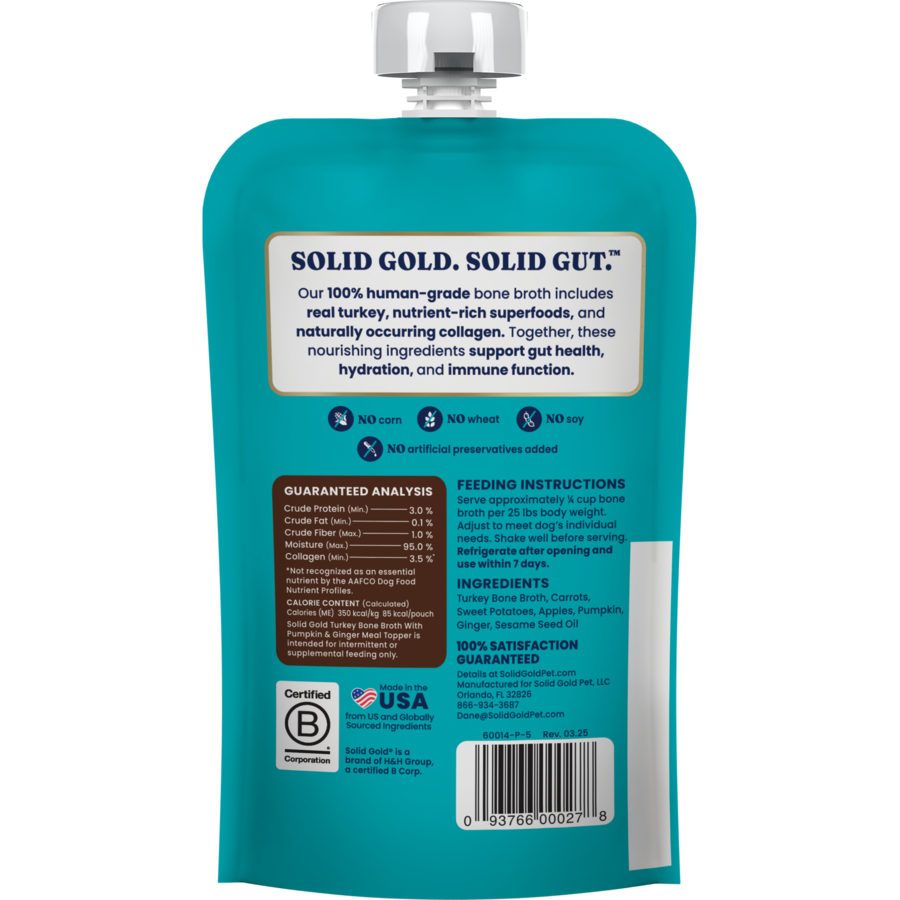 Bone Broth Turkey Topper for Dogs