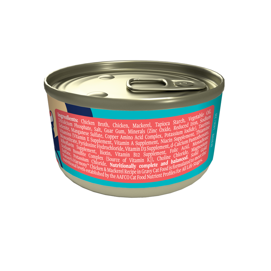 Nature's Harmony™ Chicken & Mackerel Wet Food for Cats