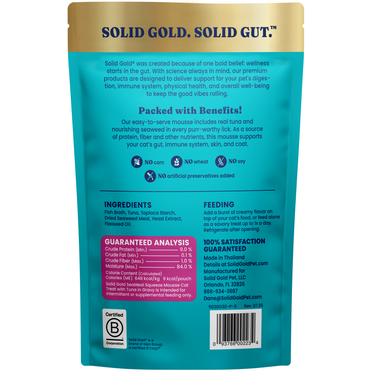 SeaMeal™ Tuna Squeeze Mousse Treat for Cats