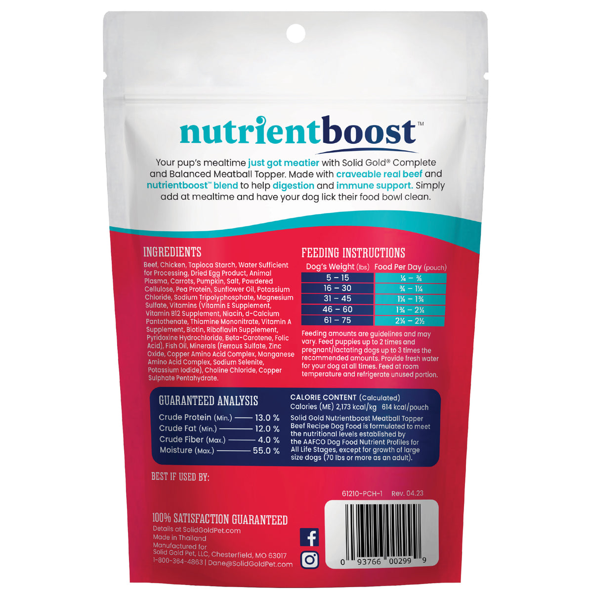 Nutrientboost™ Beef Meatball Topper for Dogs
