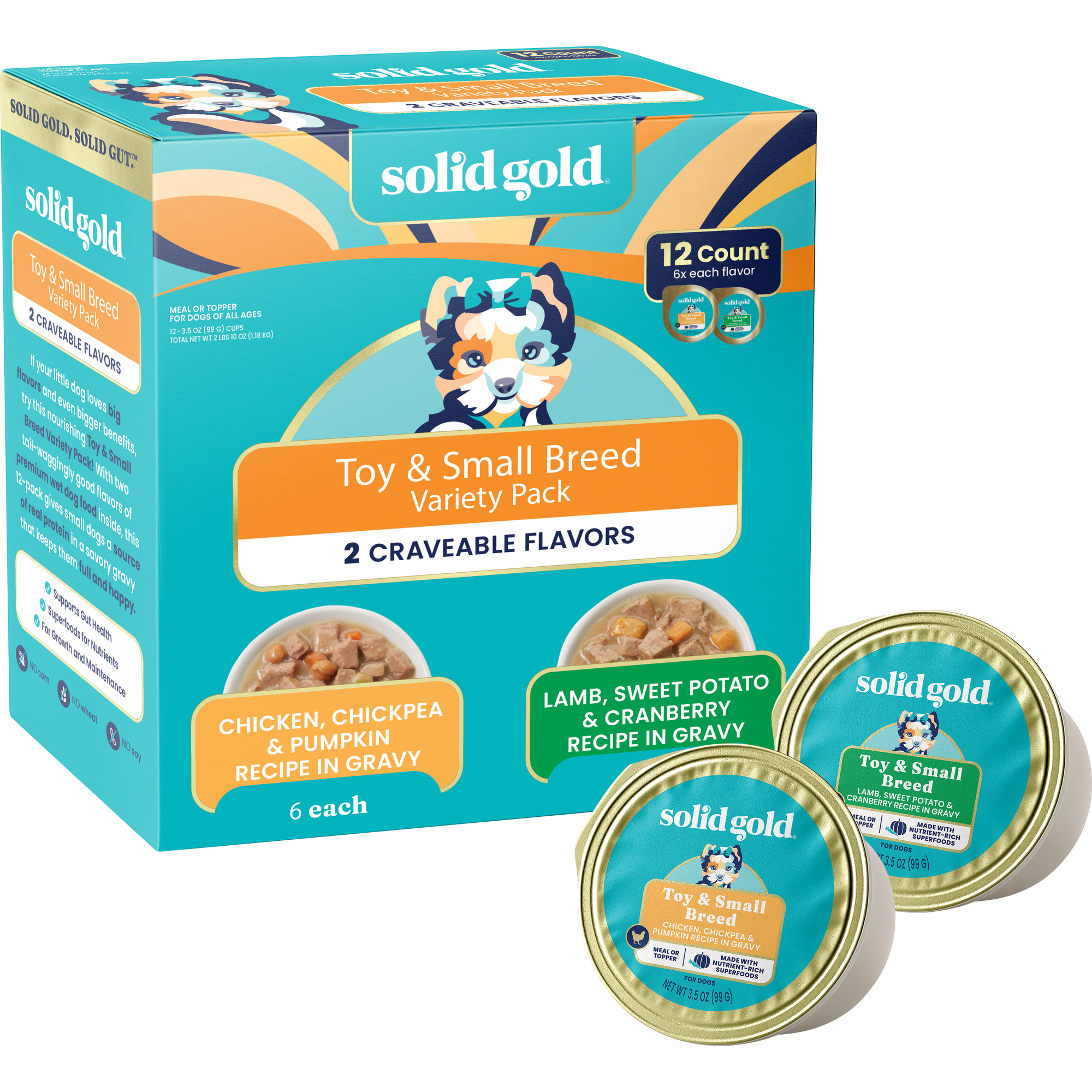 Mighty Mini™ Variety Wet Food for Toy & Small Dogs | Solid Gold Pet