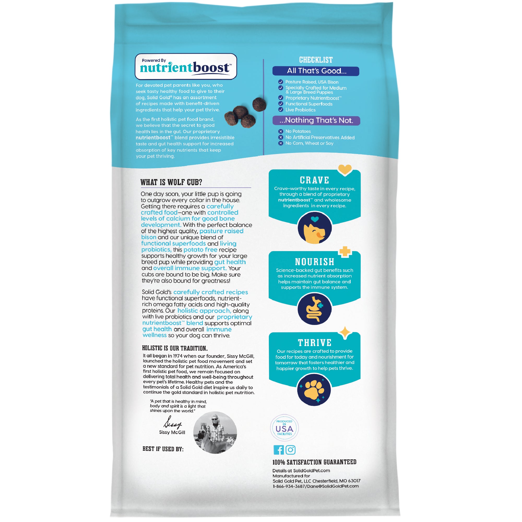 Nutrientboost™ Wolf Cub™ Dry Food for Large Breed Puppies
