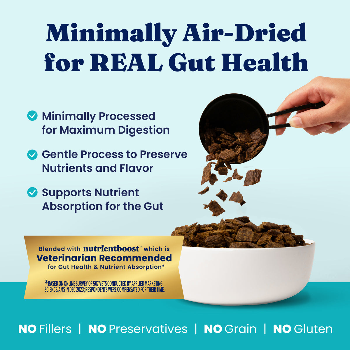 Nutrientboost™ Beef Air Dried Topper or Meal for Dogs