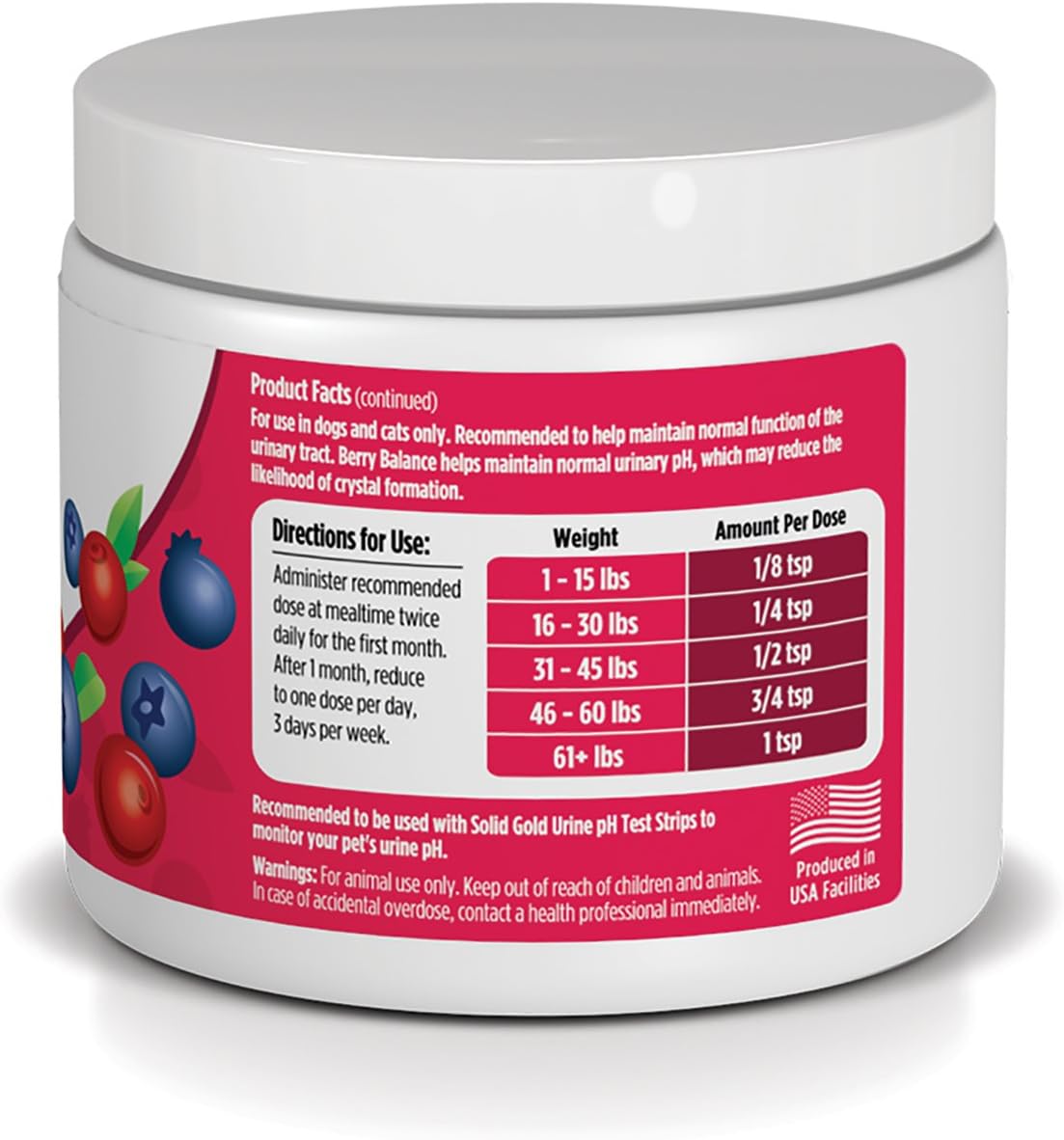 Berry Balance™ Urinary Tract Health Powder for Dogs & Cats