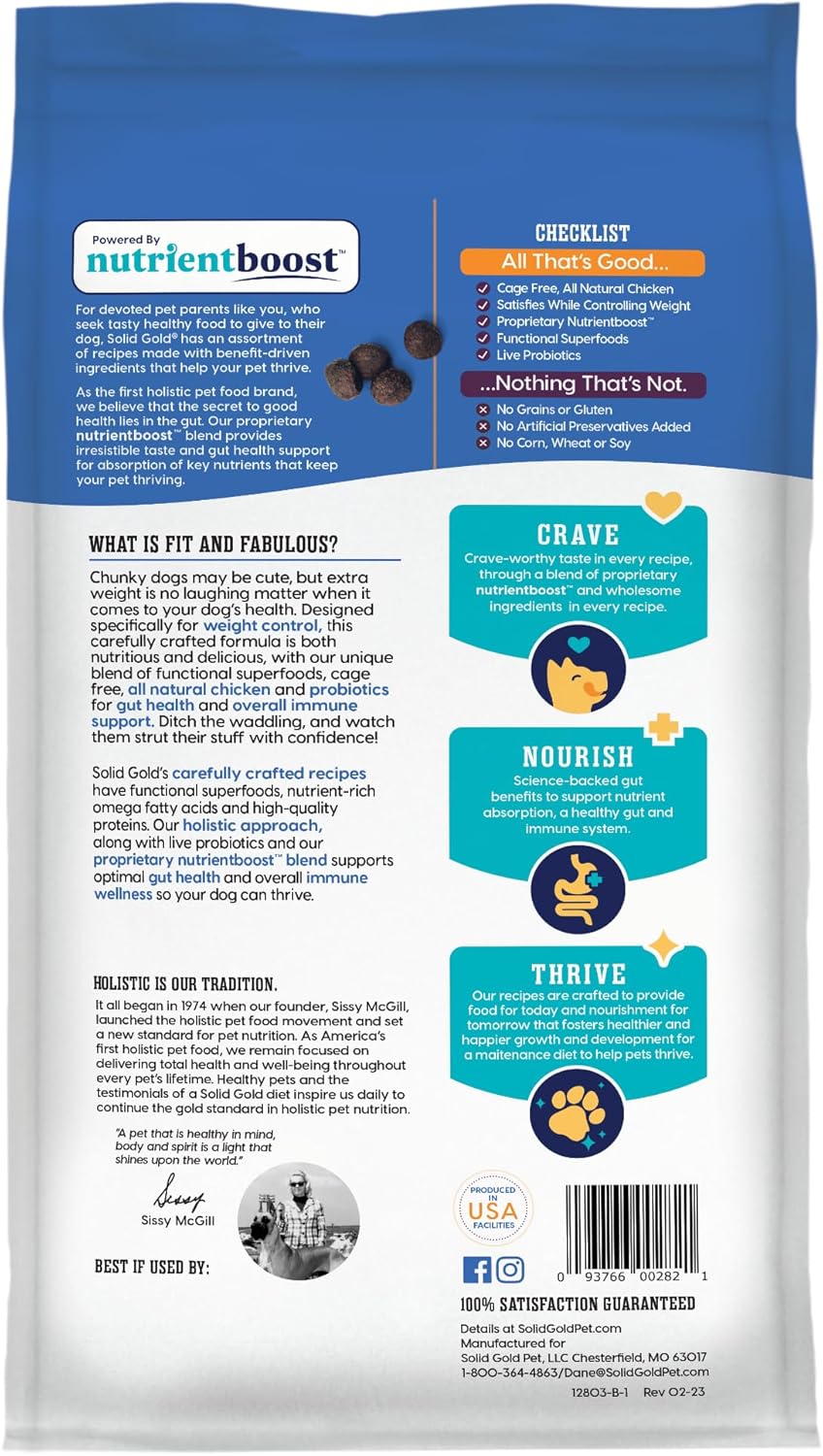 Nutrientboost™ Fit and Fabulous™ Chicken Dry Food for Adult Dogs