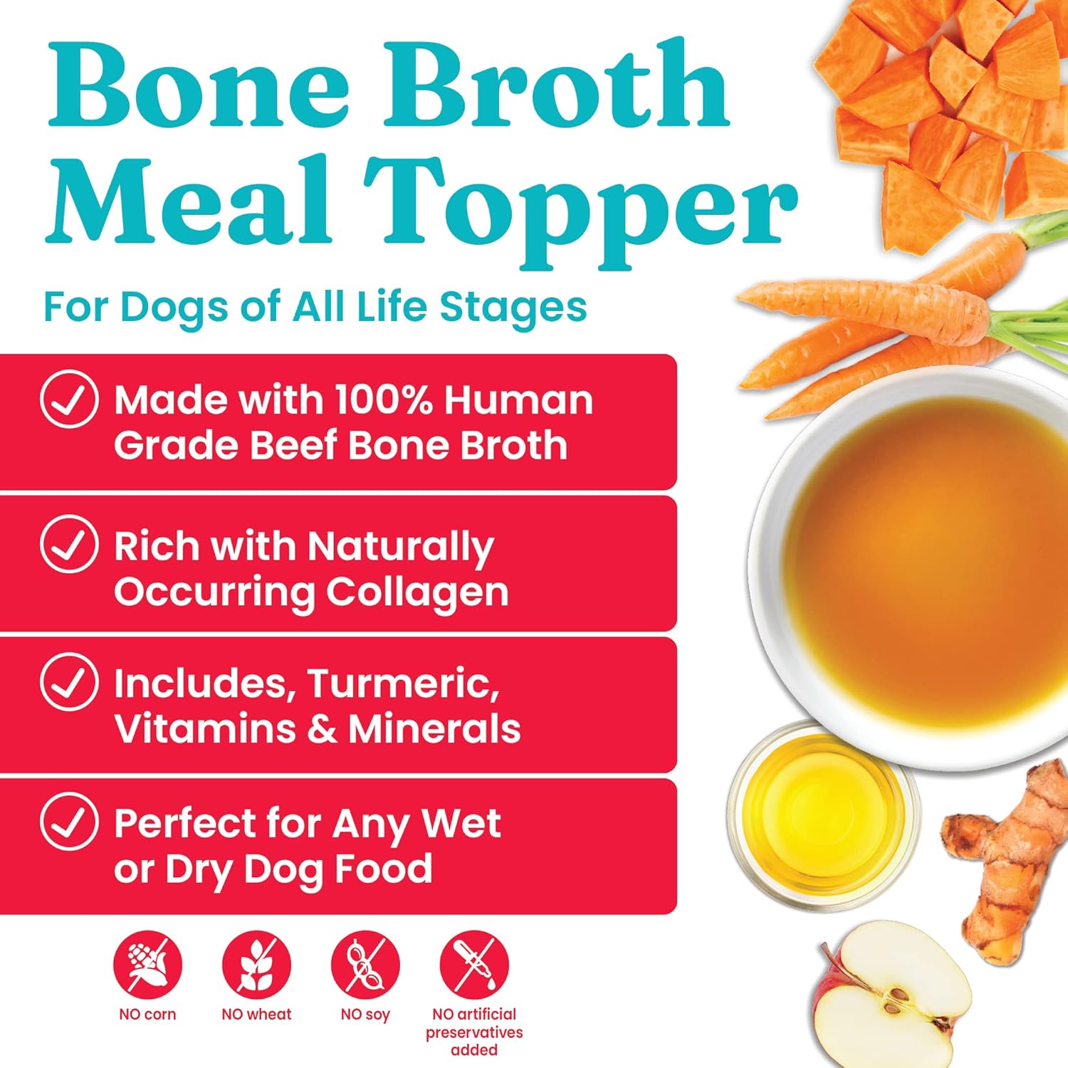 Bone Broth Beef Topper for Dogs