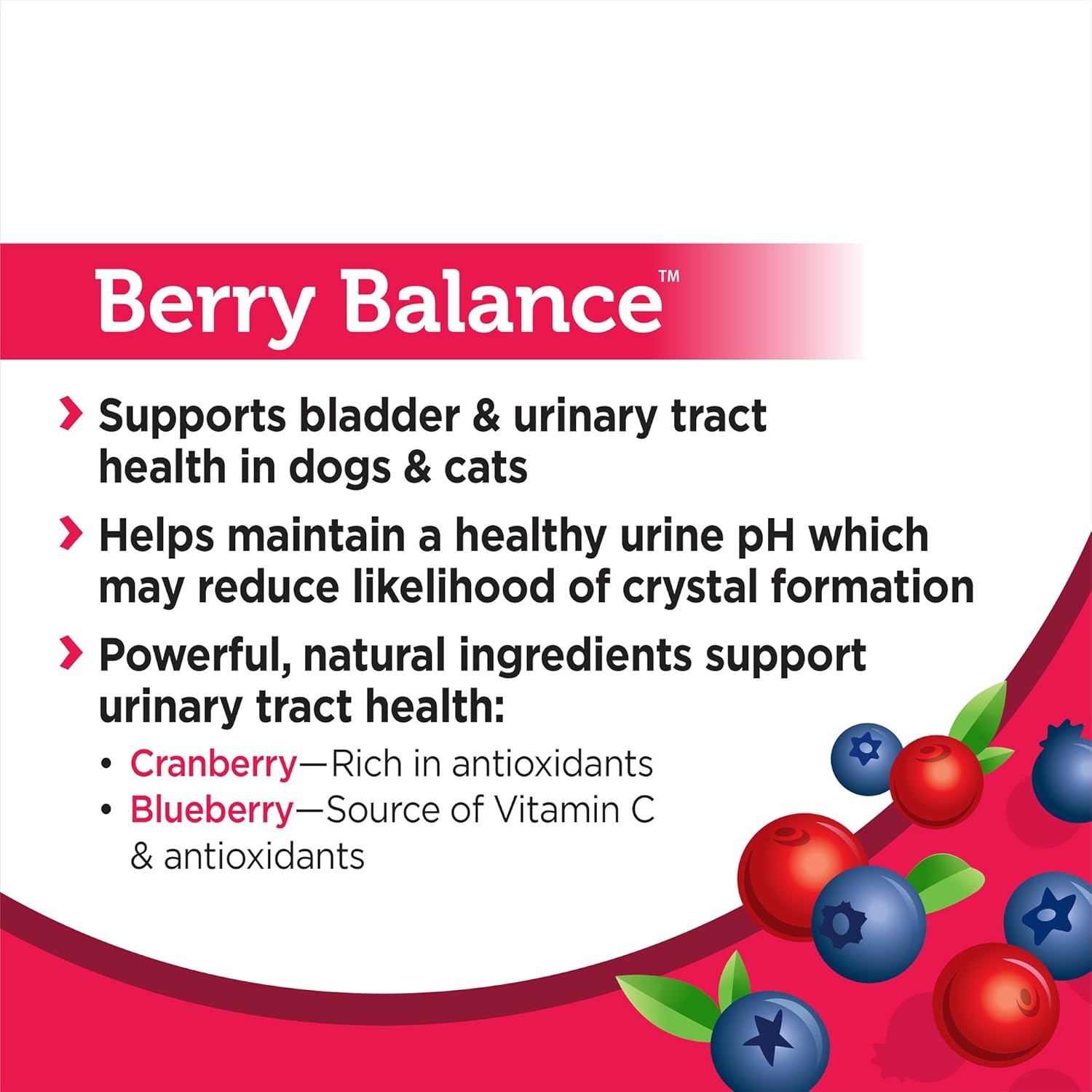 Berry Balance™ Urinary Tract Health Powder for Dogs & Cats