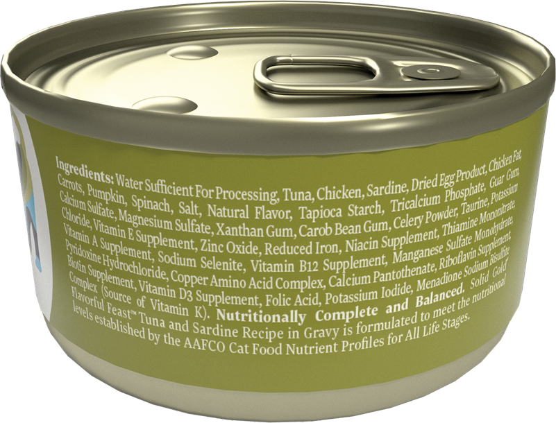Flavorful Feast™ Tuna & Sardine Wet Food for Cats