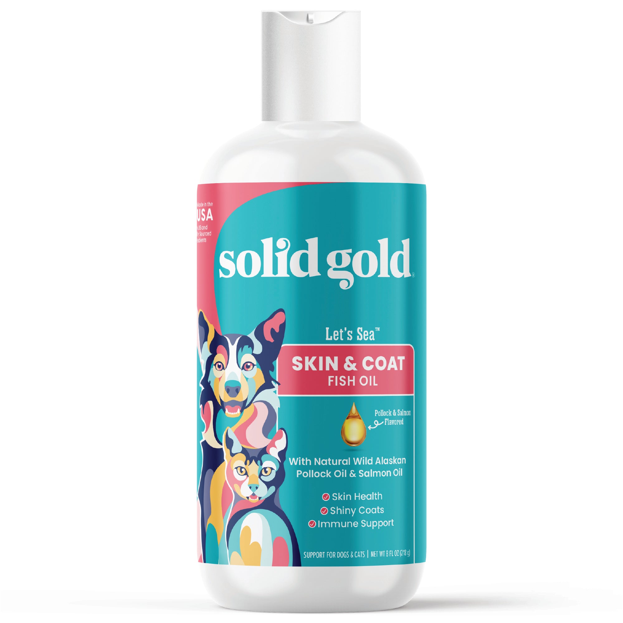 Let's Sea™ Skin & Coat Fish Oil for Dogs & Cats