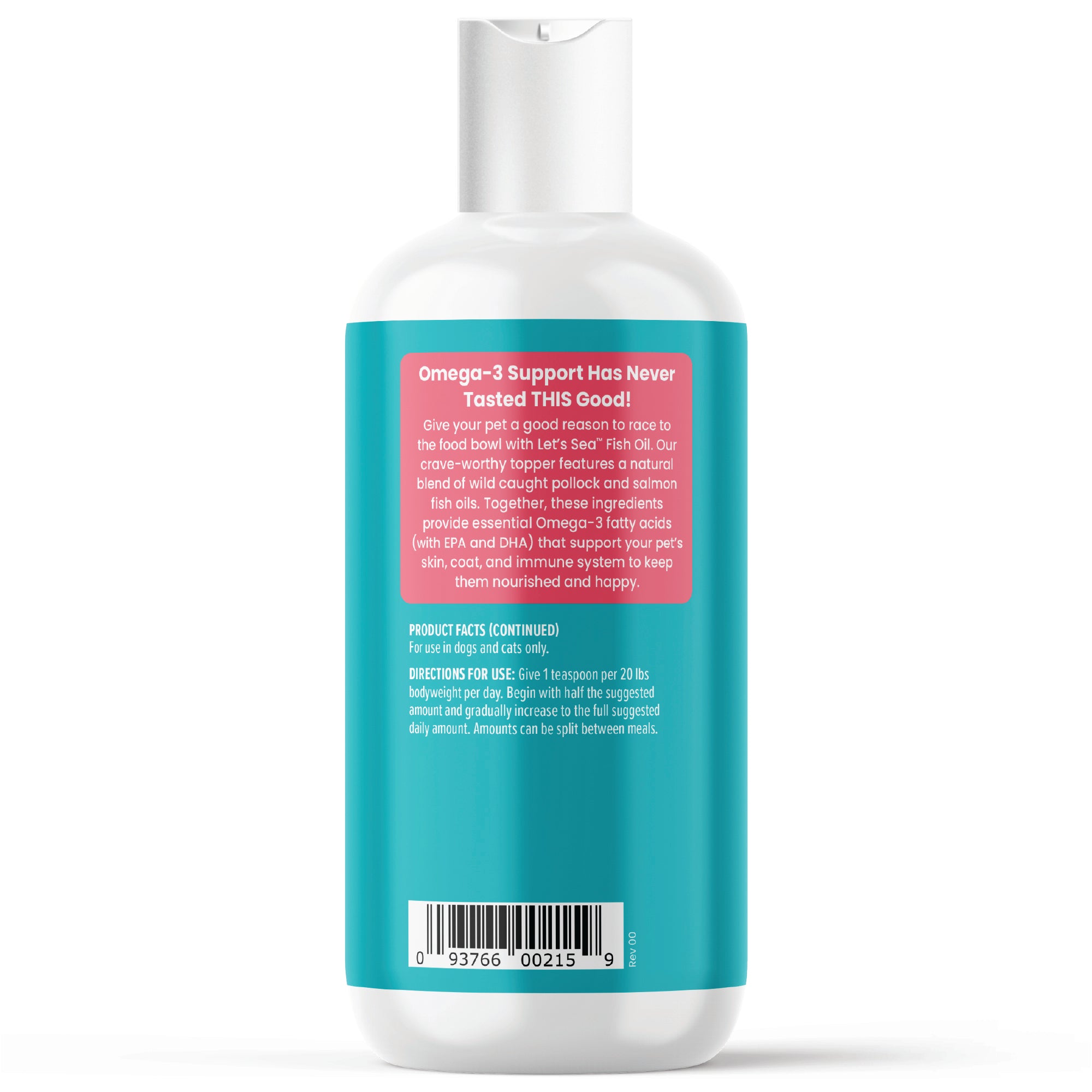 Let's Sea™ Skin & Coat Fish Oil for Dogs & Cats