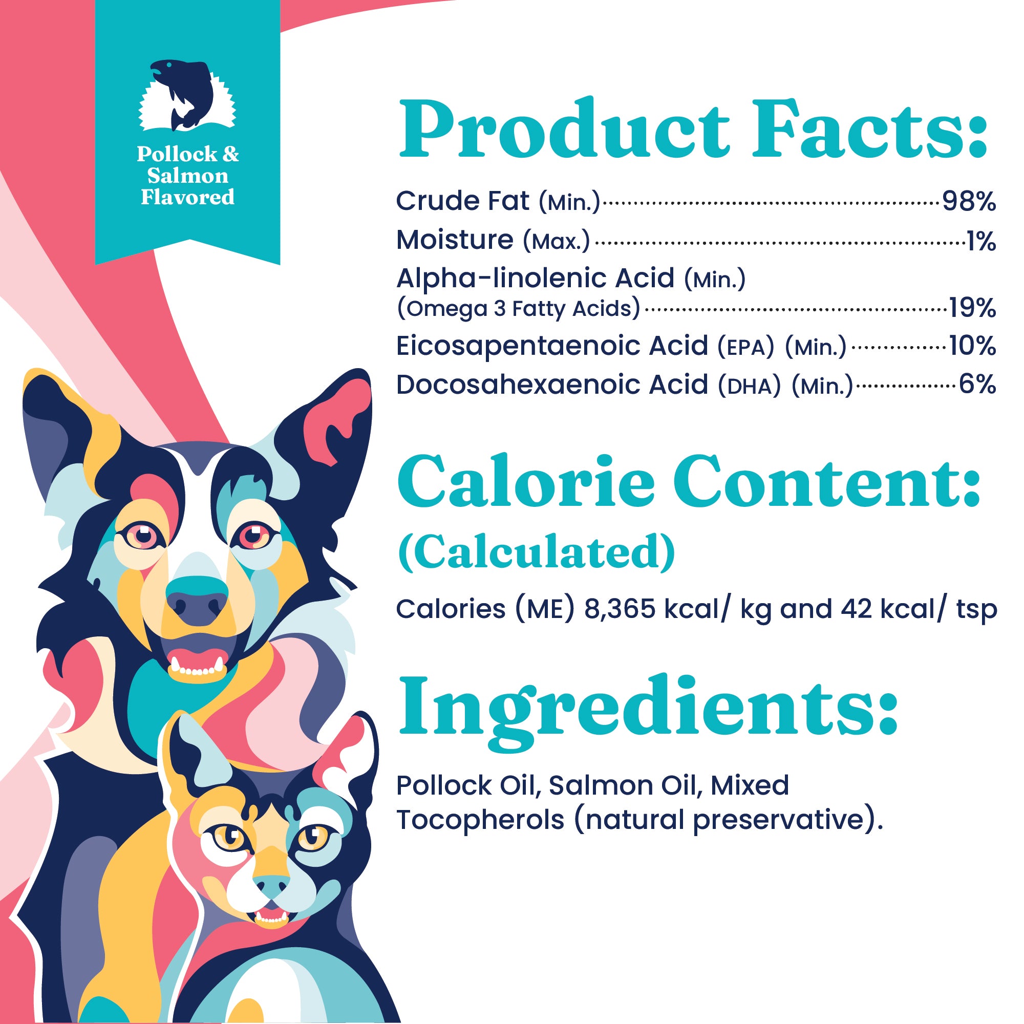 Let's Sea™ Skin & Coat Fish Oil for Dogs & Cats