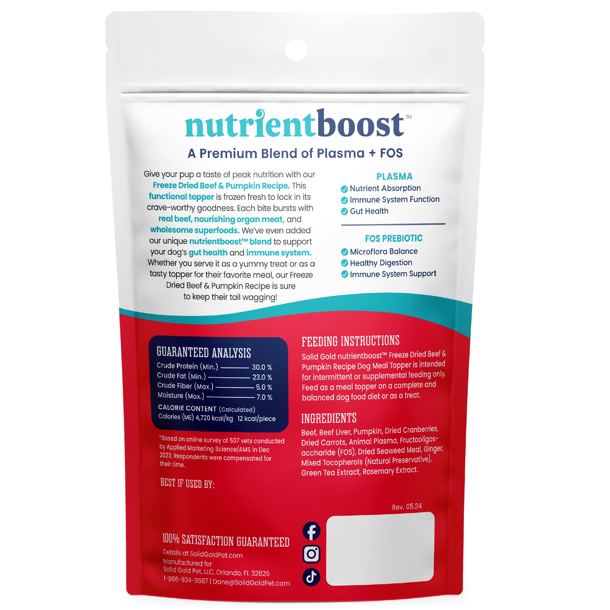 Freeze Dried Raw Bacon Meal Topper for Dogs