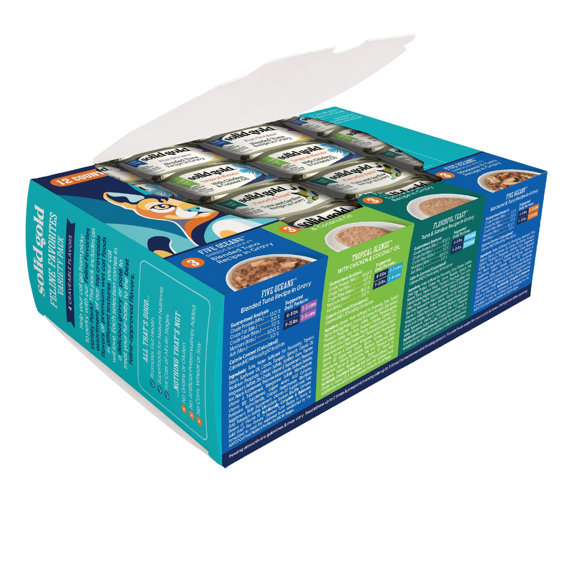 Feline Favorites Wet Food Variety 12 Pack for Cats