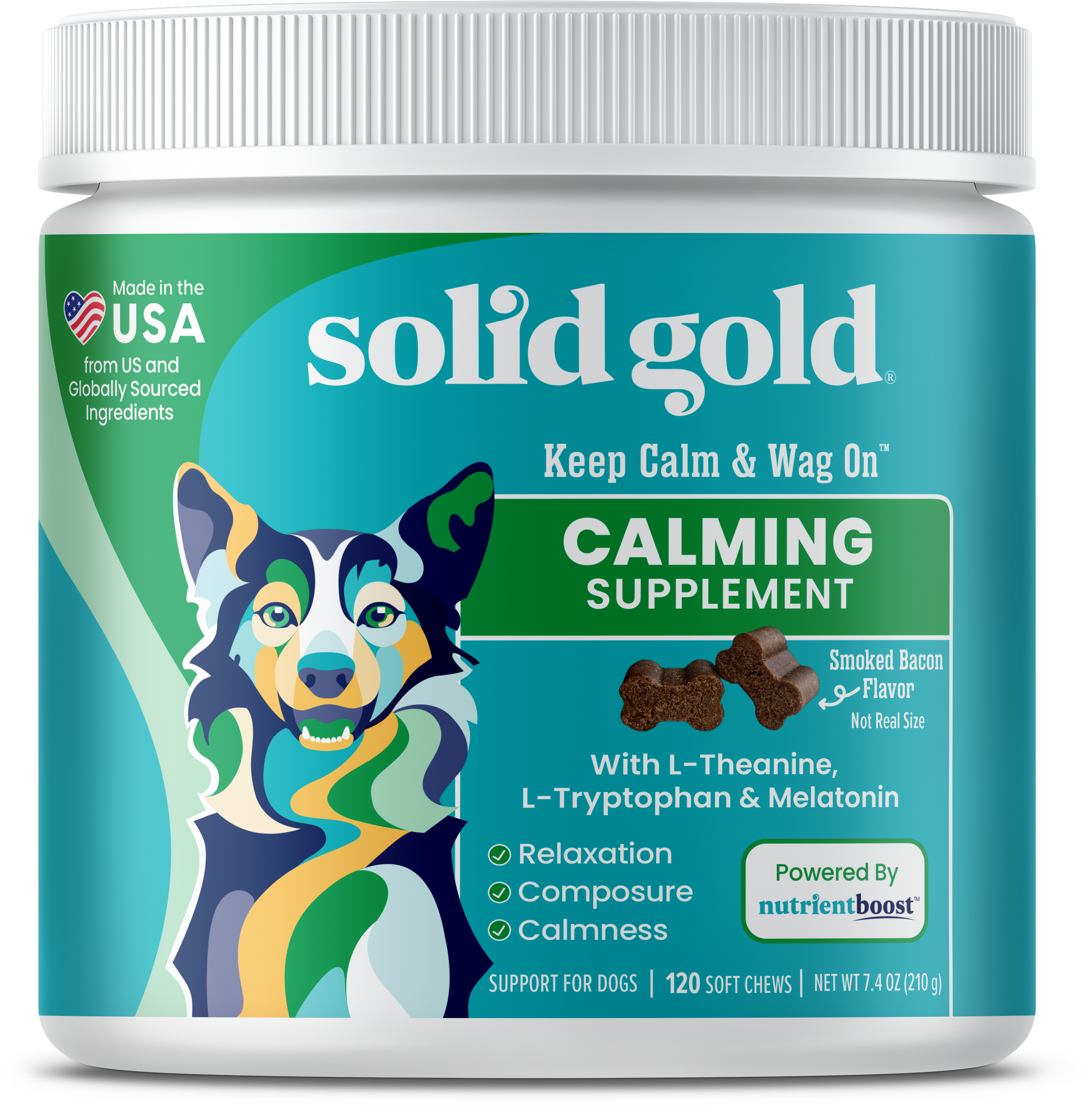 Calming powder outlet for dogs