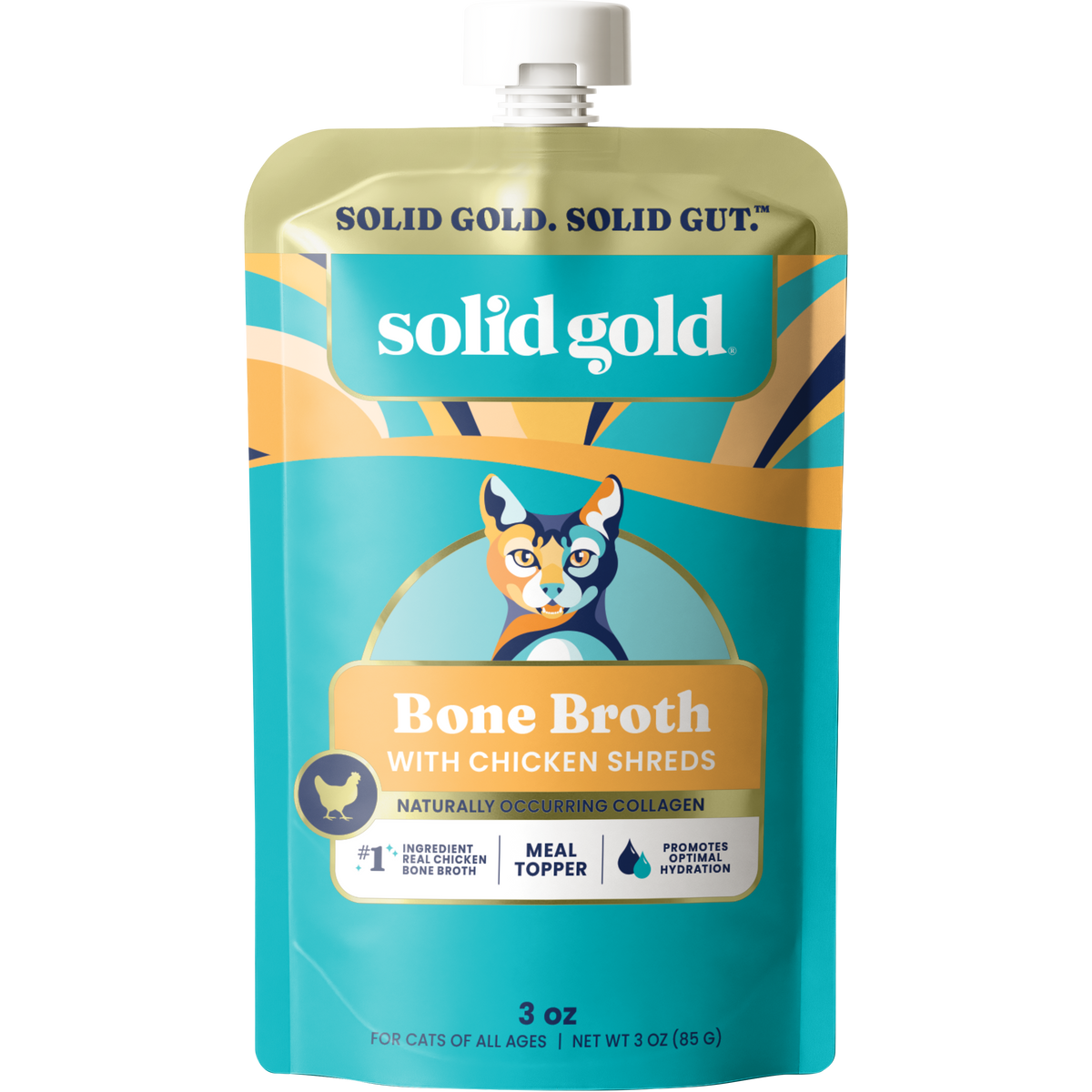 Chicken Bone Broth Meal Topper for Cats