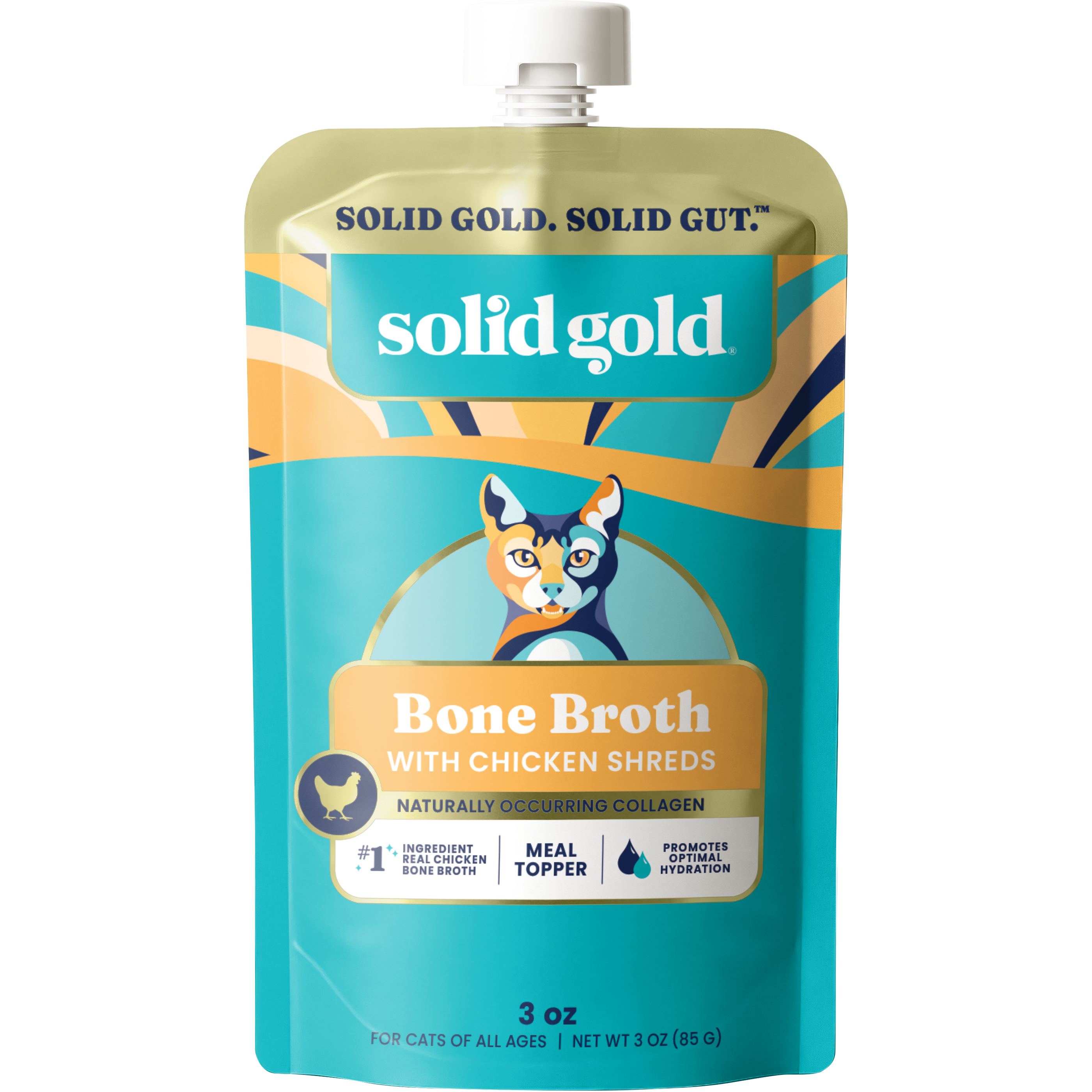Chicken Bone Broth Meal Topper for Cats