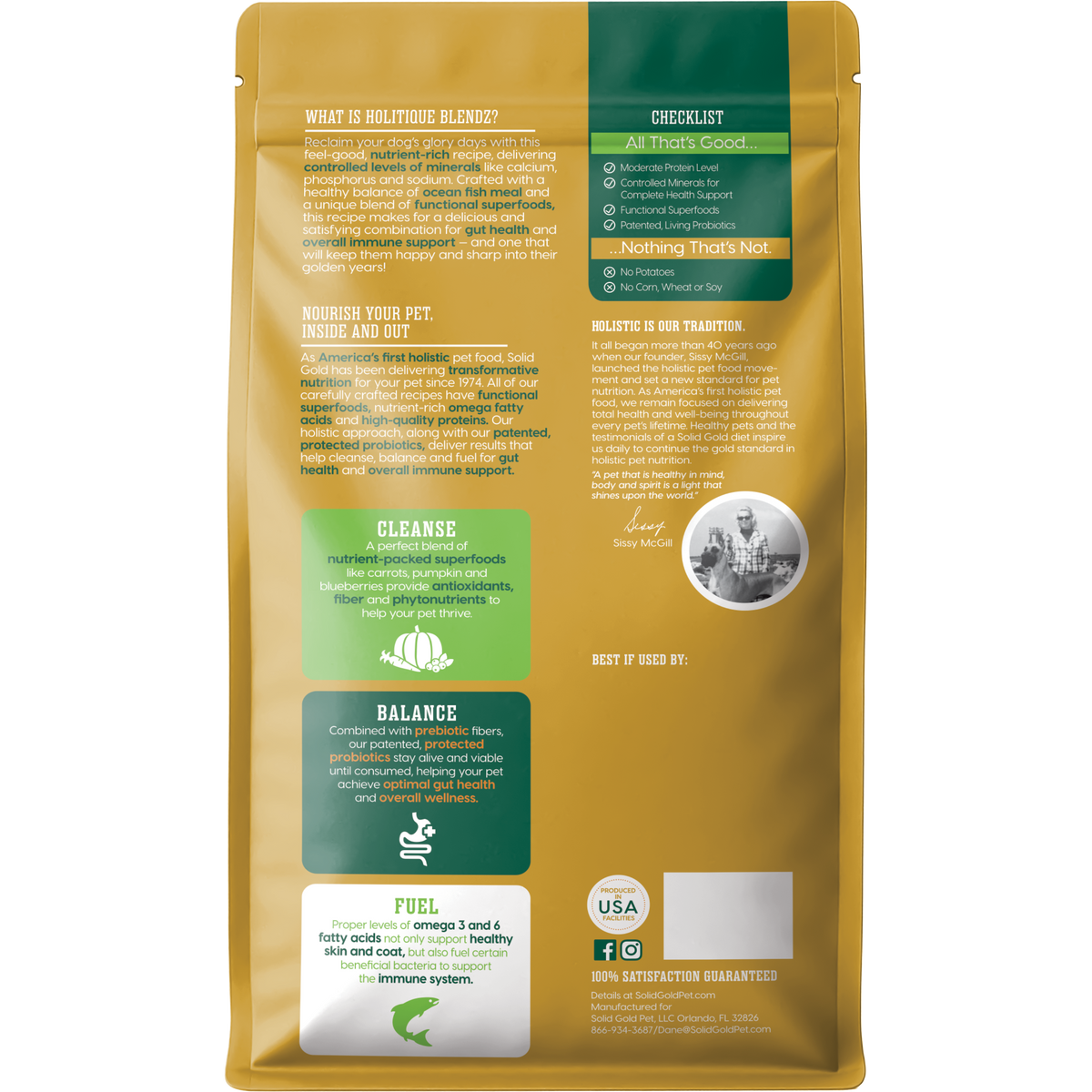 Holistique Blendz™ Oatmeal Sensitive Stomach Dry Food for Dogs