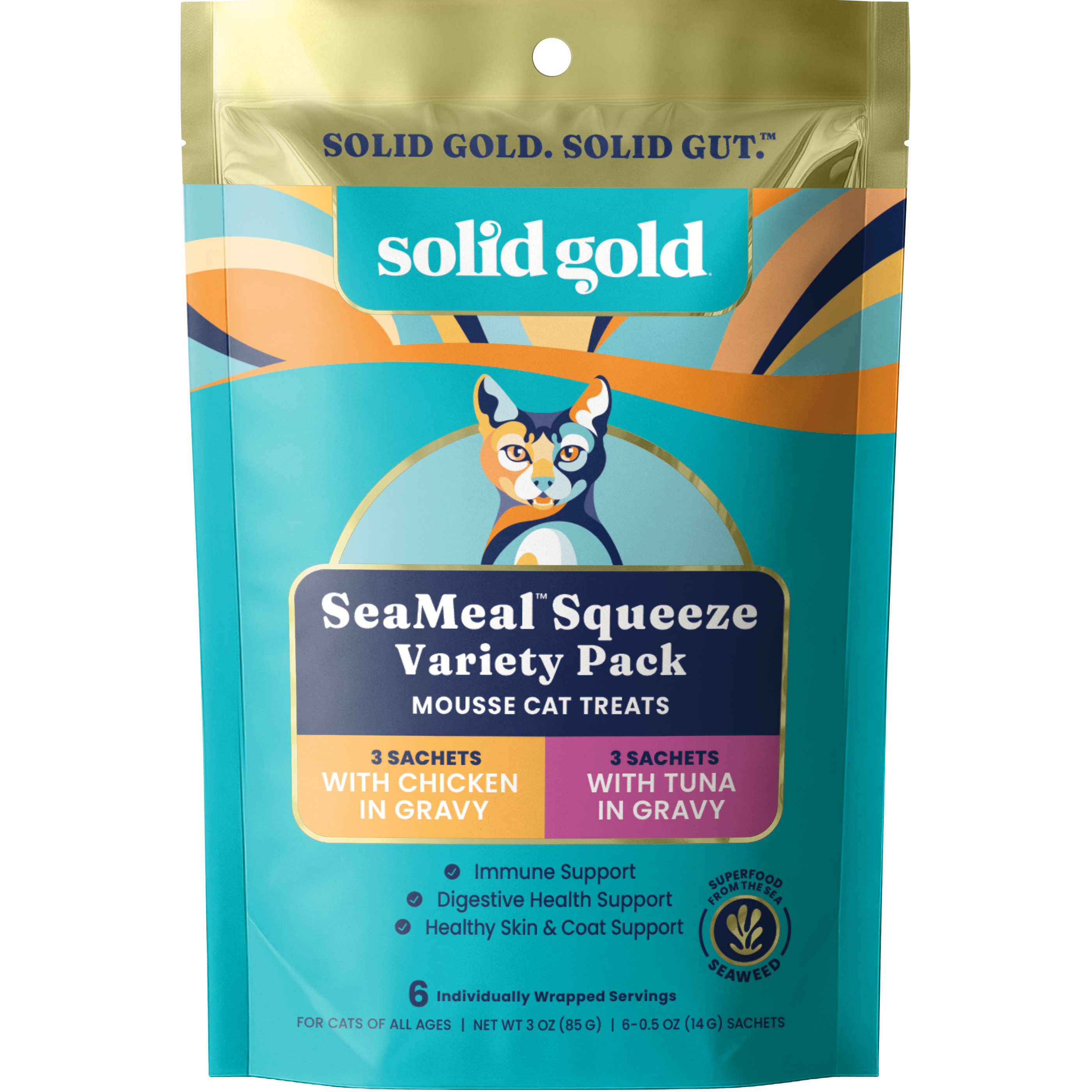 SeaMeal™ Squeeze Mousse Treat Variety Pack for Cats