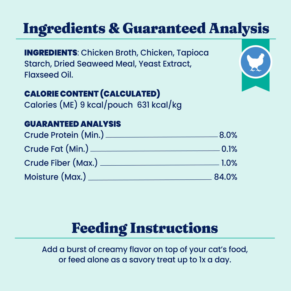 SeaMeal™ Squeeze Chicken Flavor Mousse Treat for Cats