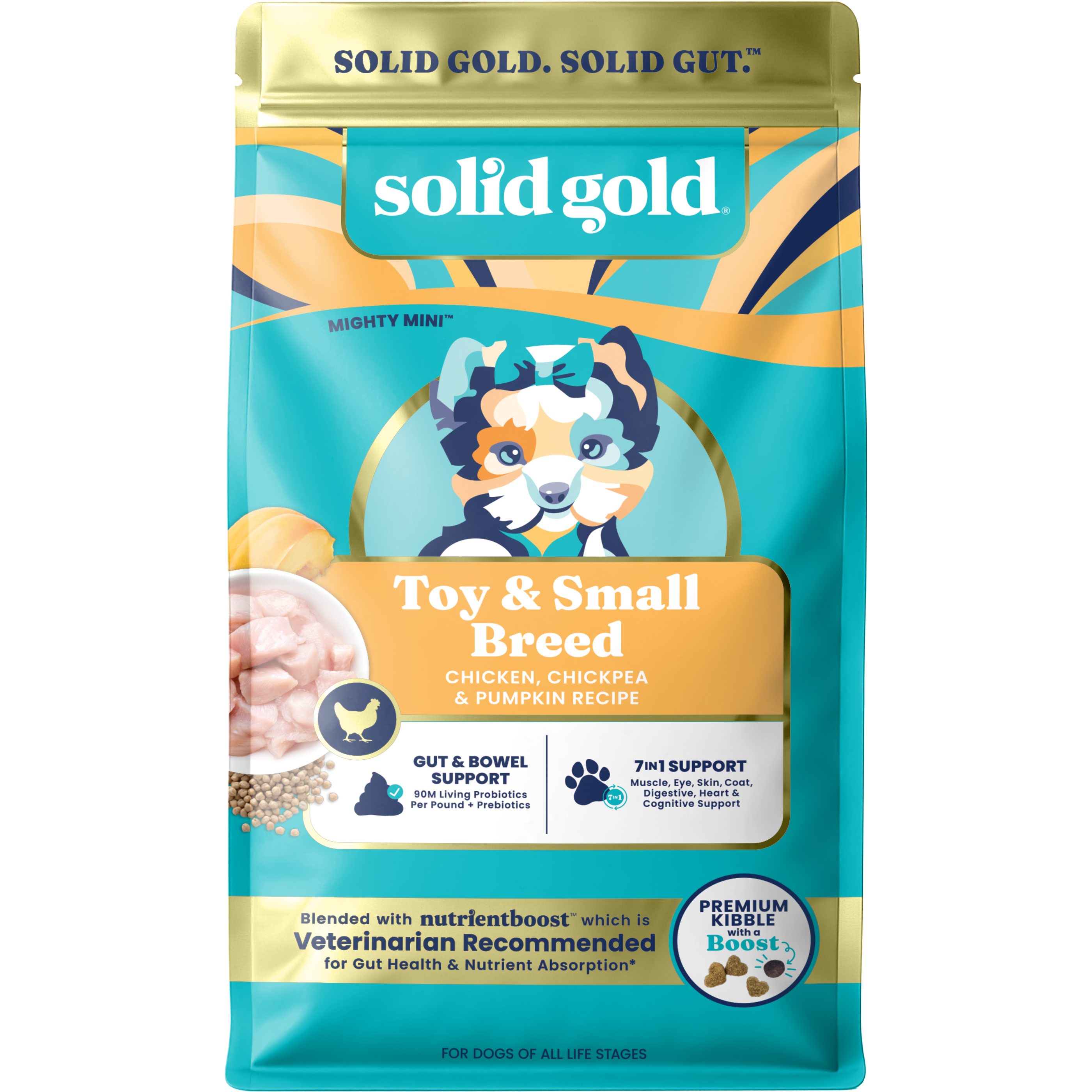 Solid Gold Nutrientboost Mighty Mini Chicken Dry Dog Food