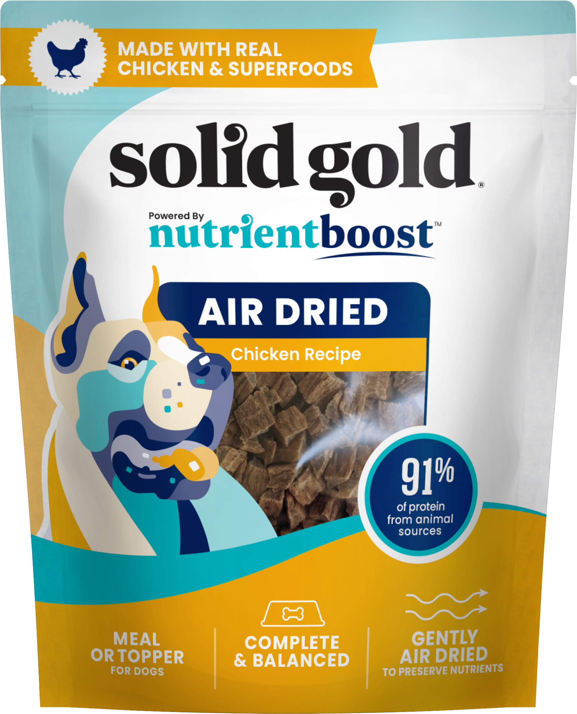 Nutrientboost Air Dried Topper & Meal Chicken for Dogs