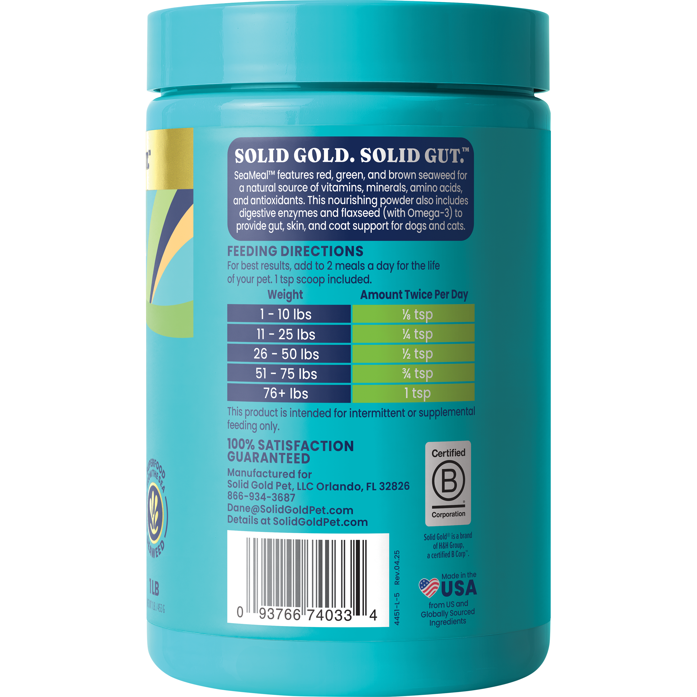 SeaMeal™ Daily Wellness Supplement Powder for Dogs & Cats