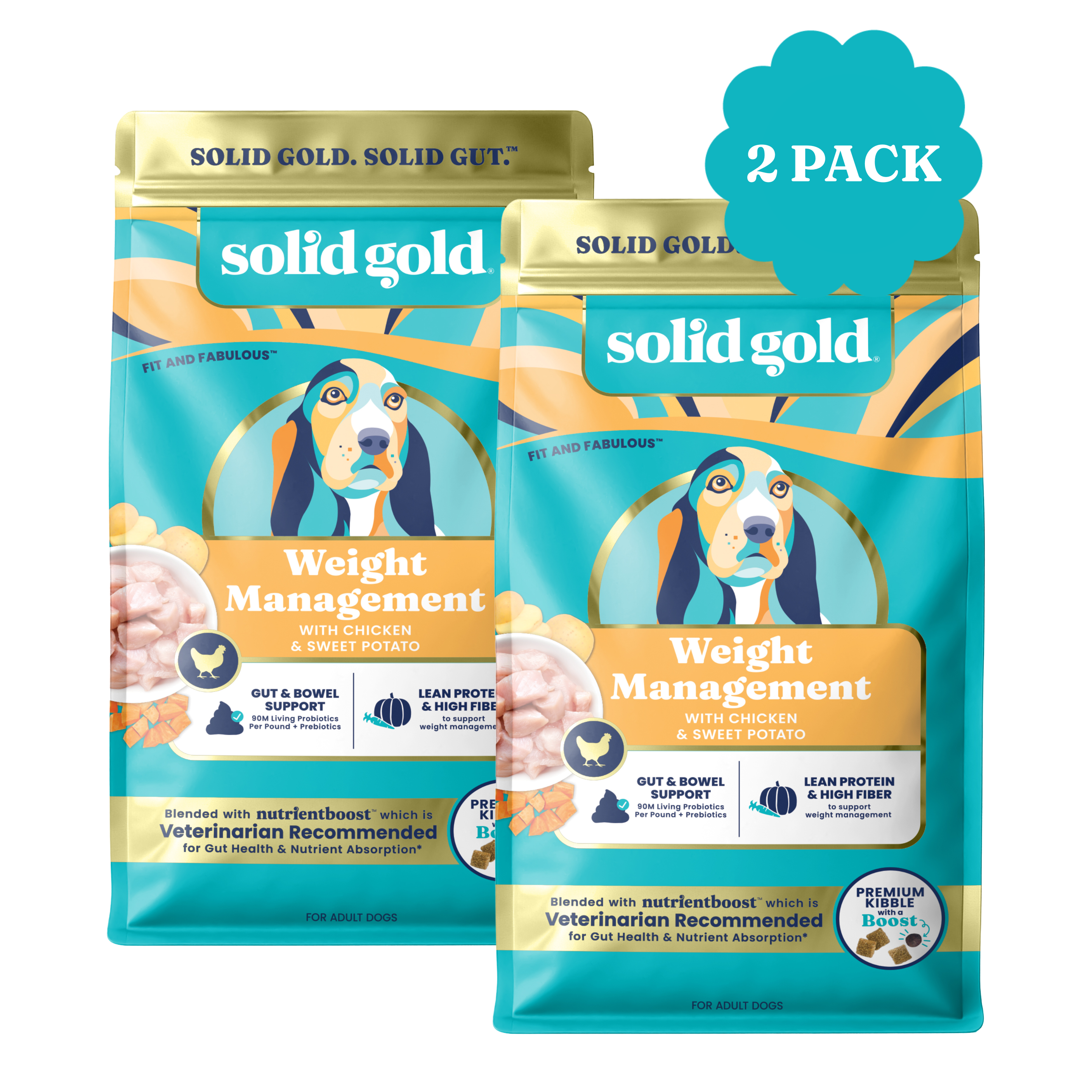 Nutrientboost™ Fit and Fabulous™ Chicken Dry Food for Adult Dogs