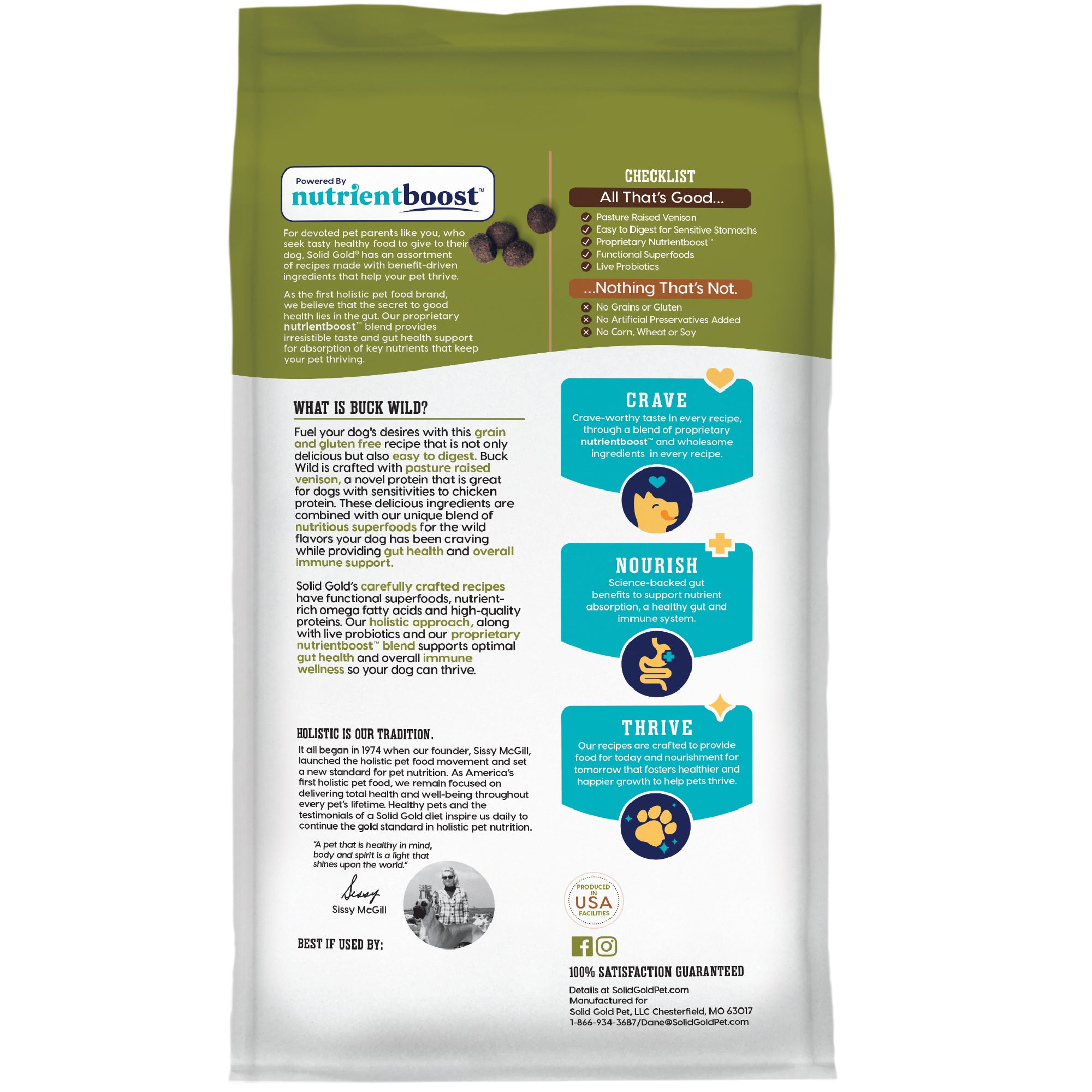 Nutrientboost Buck Wild™ Venison Dry Dog Food