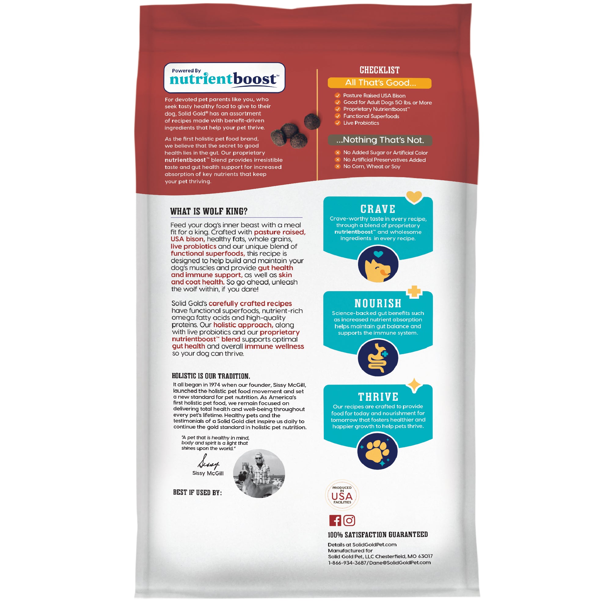 Nutrientboost Wolf King™ Bison Dry Dog Food