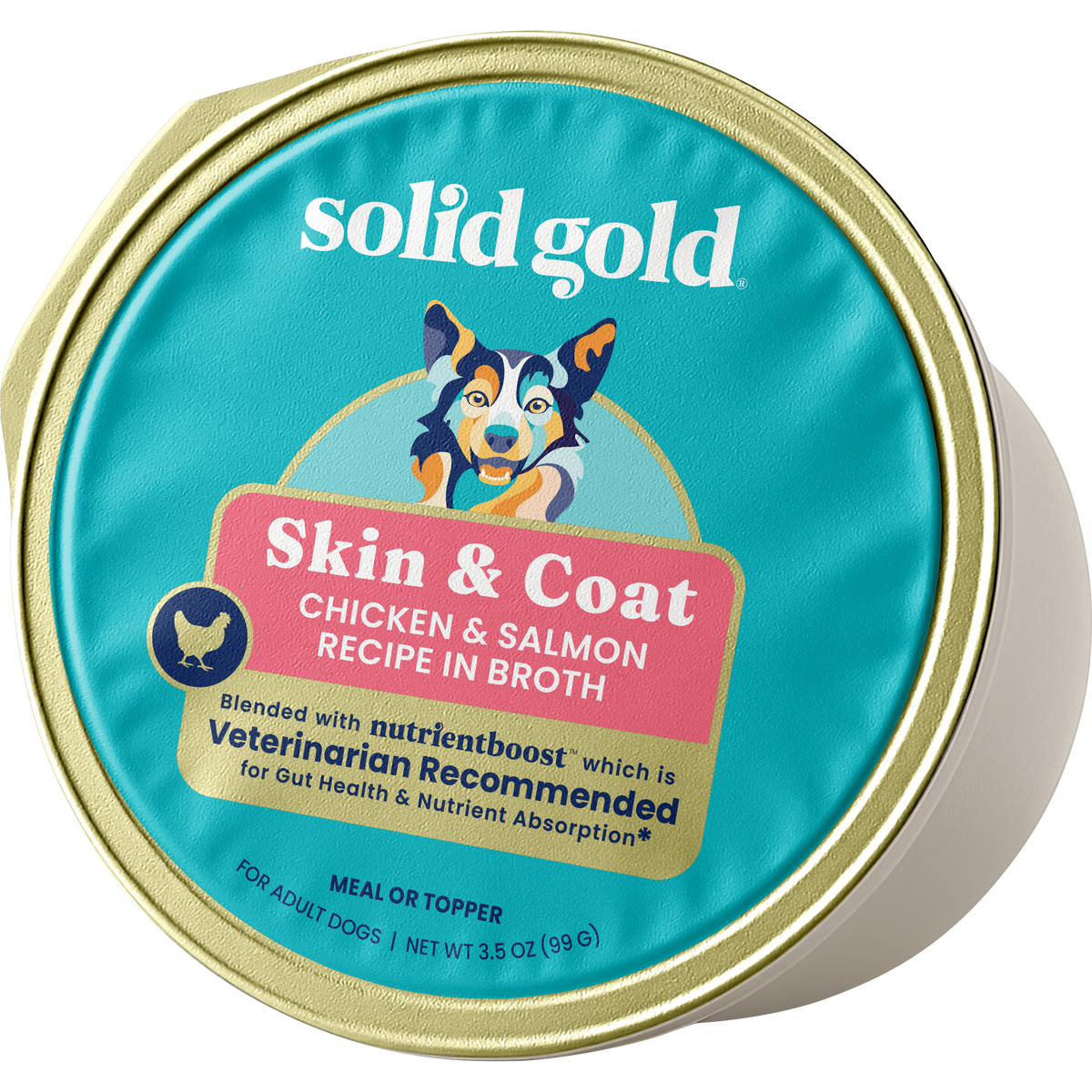 Skin and Coat Meal or Topper Wet Food for Adult Dogs