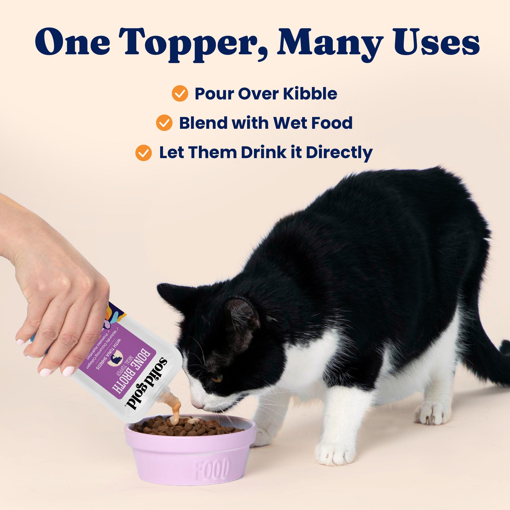 Bone Broth Tuna Meal Topper for Cats